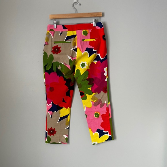 Trina Turk Moss 2 Pant In Nocolor Cropped Dress Pant Colorful Women's Size 4 - Picture 3 of 10